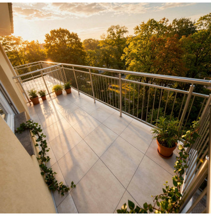 Okrúhle zábradlie na terasu a balkón NI-TA