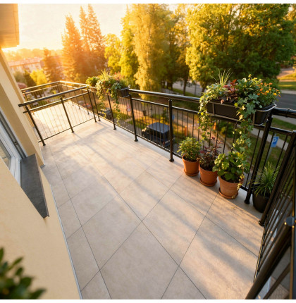 Okrúhle zábradlie na terasu a balkón NI-TA