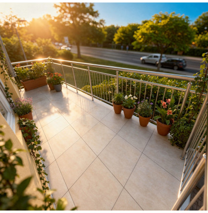 NI-TA Zábradlia na terasu, balkóny a lodžie 1000x900 A1HS-2