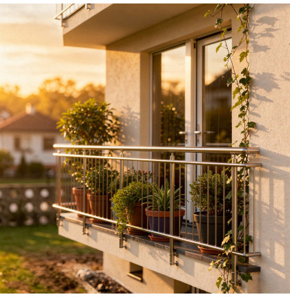 Okrúhle zábradlie na terasu a balkón NI-TA