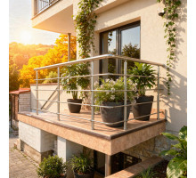 Okrúhle zábradlie na terasu a balkón NI-TA