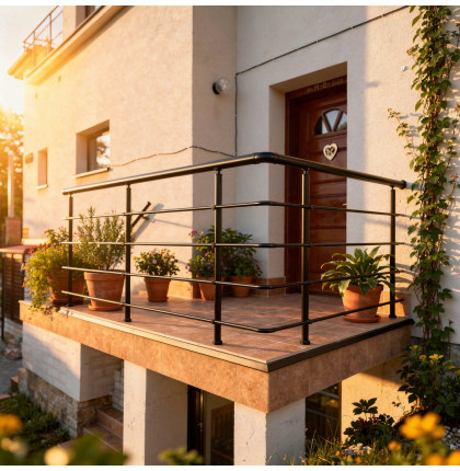 Okrúhle zábradlie na terasu a balkón NI-TA