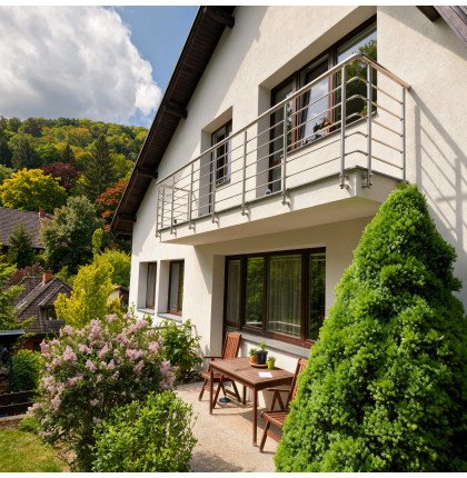 Okrúhle zábradlie na terasu a balkón NI-TA