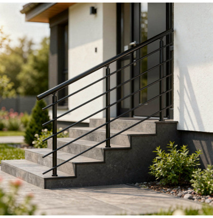 Okrúhle zábradlie na schody B3HSC NI-TA