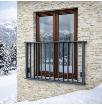 NI-TA Zábradlia na francúzske okna H2S-2