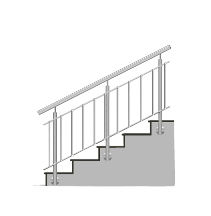 NI-TA Nerezové zábradlia 1000x1000 KNSBS-2